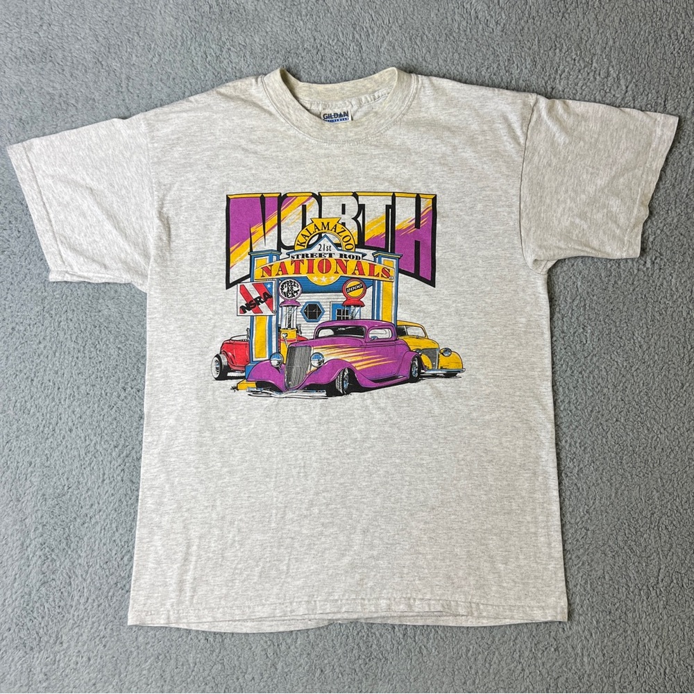 Vintage 2000 North Kalamazoo NSRA Street Rod Size Large T Shirt Unisex